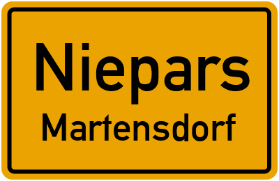 Straßenverzeichnis Niepars Martensdorf