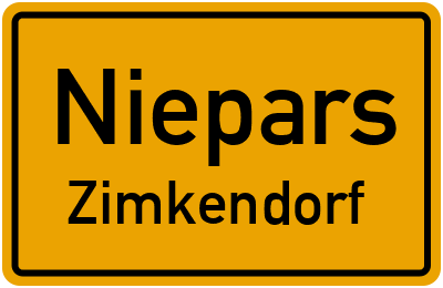 Straßenverzeichnis Niepars Zimkendorf