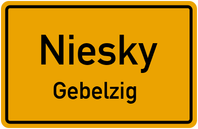 Straßenverzeichnis Niesky Gebelzig