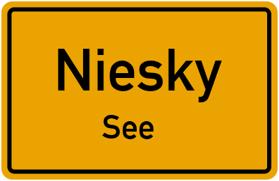 Straßenverzeichnis Niesky See
