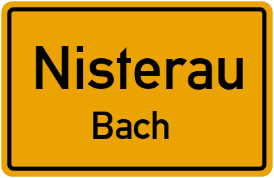 Straßenverzeichnis Nisterau Bach
