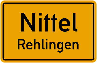 Ortsschild Nittel Rehlingen