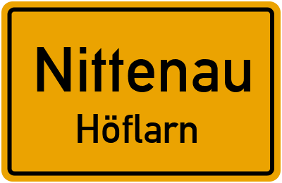 Straßenverzeichnis Nittenau Höflarn