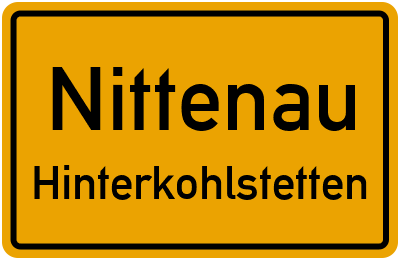 Straßenverzeichnis Nittenau Hinterkohlstetten