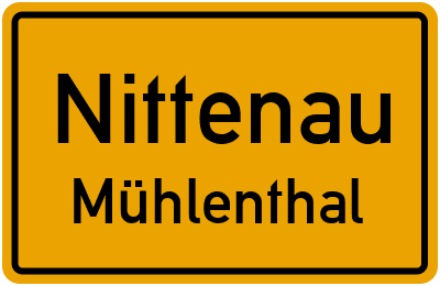 Straßenverzeichnis Nittenau Mühlenthal