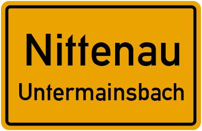 Straßenverzeichnis Nittenau Untermainsbach