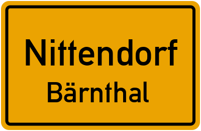 Straßenverzeichnis Nittendorf Bärnthal