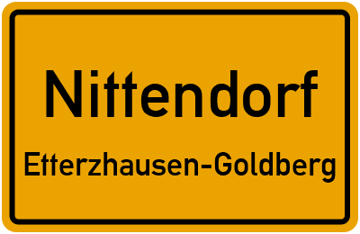 Straßenverzeichnis Nittendorf Etterzhausen-Goldberg