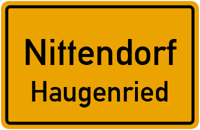 Straßenverzeichnis Nittendorf Haugenried