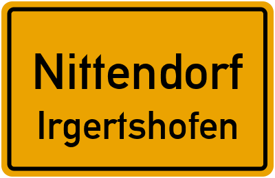 Straßenverzeichnis Nittendorf Irgertshofen