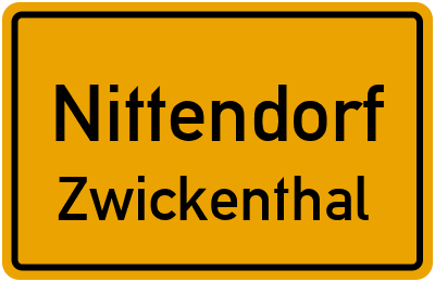 Straßenverzeichnis Nittendorf Zwickenthal