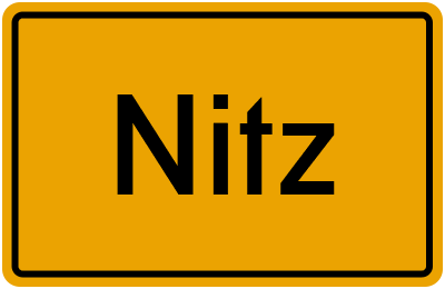 Ortsschild von Gemeinde Nitz in Rheinland-Pfalz
