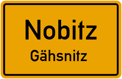 Straßenverzeichnis Nobitz Gähsnitz