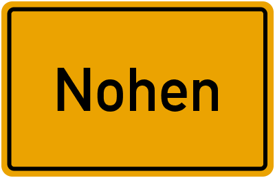 Ortsschild von Nohen in Rheinland-Pfalz