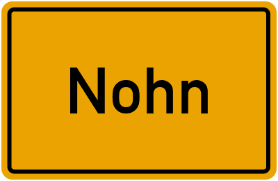 Ortsschild von Nohn in Rheinland-Pfalz
