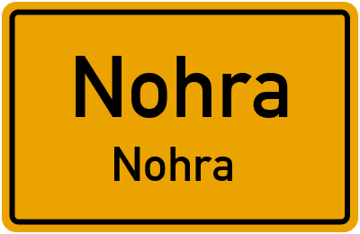 Straßenverzeichnis Nohra Nohra