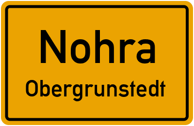 Straßenverzeichnis Nohra Obergrunstedt