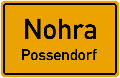 Straßenverzeichnis Nohra Possendorf