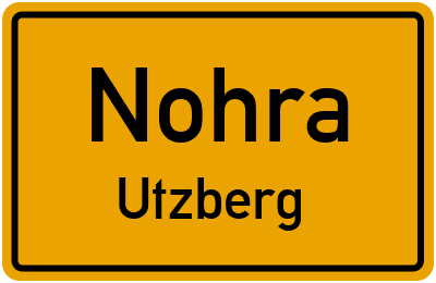 Straßenverzeichnis Nohra Utzberg