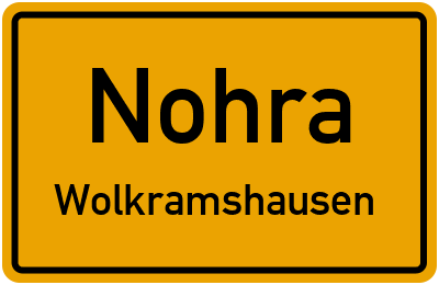 Straßenverzeichnis Nohra Wolkramshausen