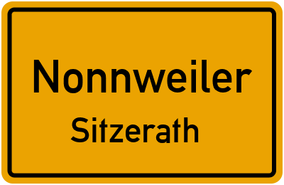 Ortsschild Nonnweiler Sitzerath