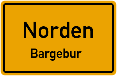Ortsschild Norden Bargebur