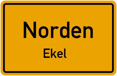 Straßenverzeichnis Norden Ekel