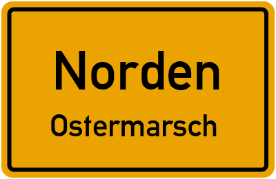 Ortsschild Norden Ostermarsch