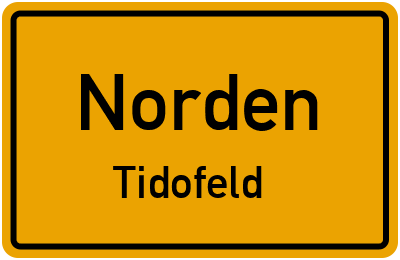 Straßenverzeichnis Norden Tidofeld