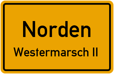 Straßenverzeichnis Norden Westermarsch II