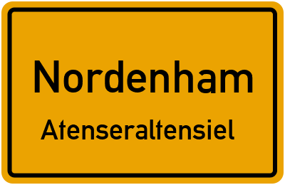 Straßenverzeichnis Nordenham Atenseraltensiel