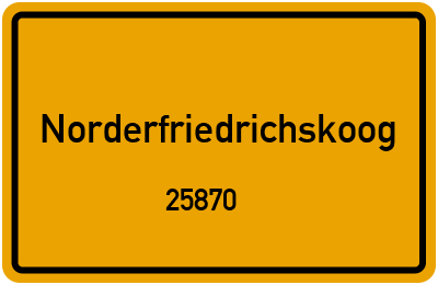 25870 Norderfriedrichskoog