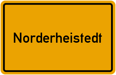 Ortsschild von Gemeinde Norderheistedt in Schleswig-Holstein