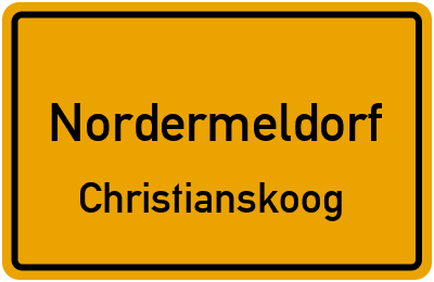 Straßenverzeichnis Nordermeldorf Christianskoog
