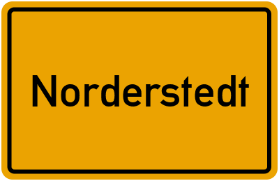 Ortsschild von Norderstedt in Schleswig-Holstein