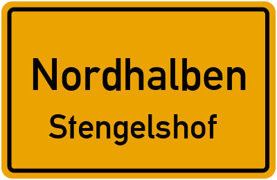 Ortsschild Nordhalben Stengelshof