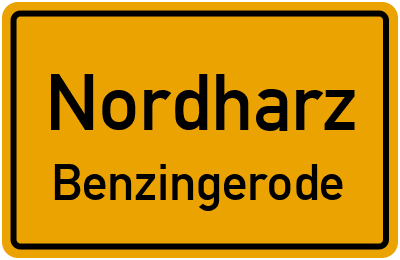 Straßenverzeichnis Nordharz Benzingerode