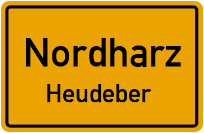 Straßenverzeichnis Nordharz Heudeber