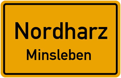 Straßenverzeichnis Nordharz Minsleben