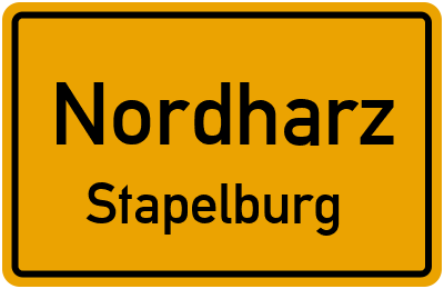 Straßenverzeichnis Nordharz Stapelburg