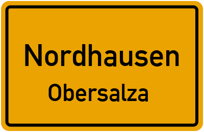 Straßenverzeichnis Nordhausen Obersalza