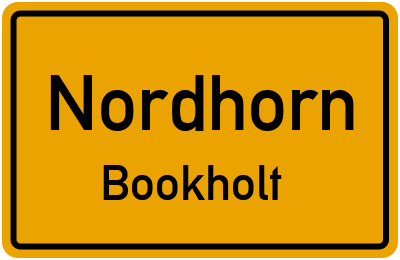 Ortsschild Nordhorn Bookholt