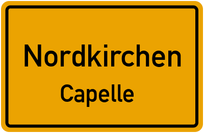 Ortsschild Nordkirchen Capelle