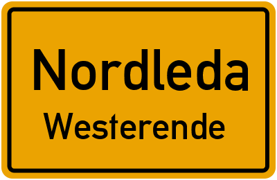 Straßenverzeichnis Nordleda Westerende