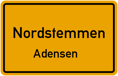Straßenverzeichnis Nordstemmen Adensen
