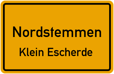 Straßenverzeichnis Nordstemmen Klein Escherde