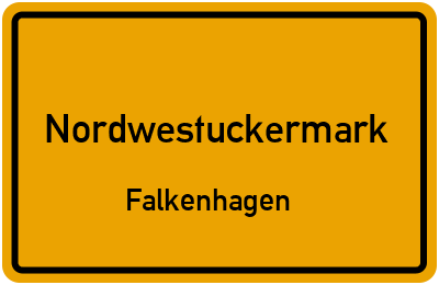 Straßenverzeichnis Nordwestuckermark Falkenhagen