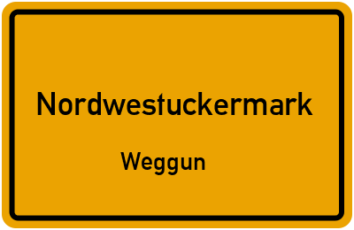 Straßenverzeichnis Nordwestuckermark Weggun