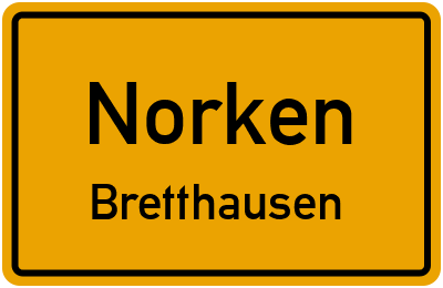 Straßenverzeichnis Norken Bretthausen