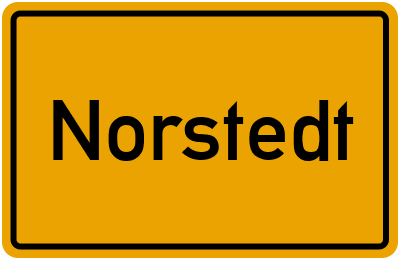 Ortsschild von Gemeinde Norstedt in Schleswig-Holstein